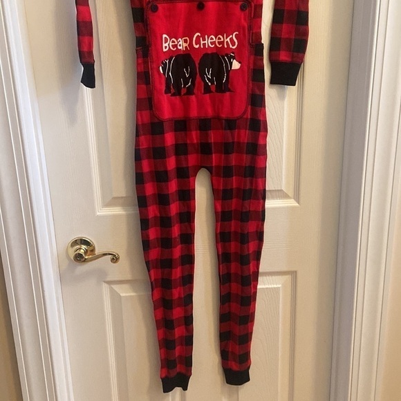 Kids Size 10 Long Johns PJs Pajamas with Trap Door NWT - Picture 7 of 10